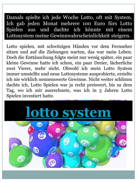 lotto system erklärt